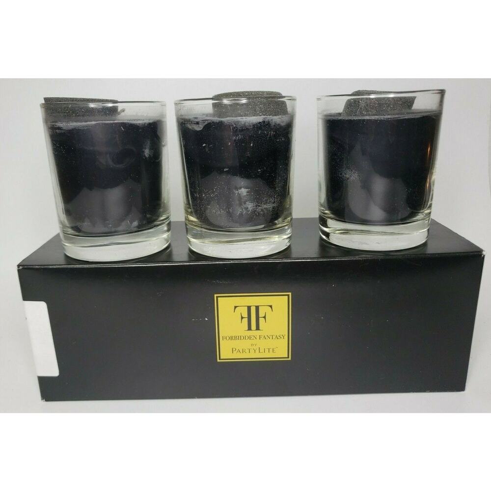 PartyLite Forbidden Fantasy Scented Candle Trio Medium New in Box P3F/P86010